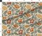 Autumn Green Red Orange Traditional Botanical Historical Earth Tones Arts And Crafts Custom Printed Fabric by Spoonflower Various Fabrics by the Yard or Fat Quarter